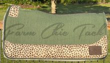 Load image into Gallery viewer, OLIVE SADDLE PADS - DESIGNER LEATHER