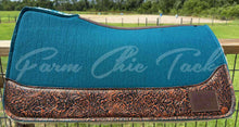 Load image into Gallery viewer, PEACOCK SADDLE PADS - DESIGNER LEATHER
