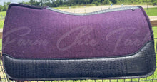 Load image into Gallery viewer, EGGPLANT SADDLE PADS DESIGNER LEATHER