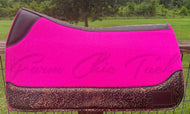 HOT PINK SADDLE PADS - DESIGNER LEATHER