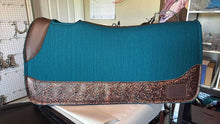 Load image into Gallery viewer, PEACOCK SADDLE PADS - DESIGNER LEATHER