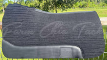 Load image into Gallery viewer, BLACK SADDLE PADS - BLACK LEATHER
