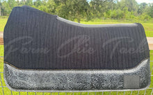Load image into Gallery viewer, BLACK SADDLE PADS - DESIGNER LEATHER