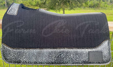 Load image into Gallery viewer, BLACK SADDLE PADS - DESIGNER LEATHER