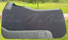 Load image into Gallery viewer, BLACK SADDLE PADS - BLACK LEATHER