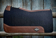 BLACK SADDLE PADS - NEW STOCK- PLAIN LEATHER