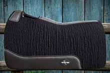 Load image into Gallery viewer, BLACK SADDLE PADS - NEW STOCK - PLAIN LEATHER