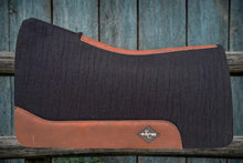 Load image into Gallery viewer, BLACK SADDLE PADS - NEW STOCK - PLAIN LEATHER
