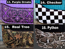 Load image into Gallery viewer, CUSTOM SADDLE PADS / FORM / OPTIONS