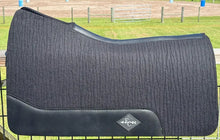Load image into Gallery viewer, BLACK SADDLE PADS - NEW STOCK - PLAIN LEATHER