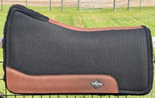 Load image into Gallery viewer, BLACK SADDLE PADS - NEW STOCK - PLAIN LEATHER