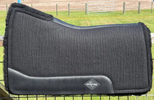 Load image into Gallery viewer, BLACK SADDLE PADS - NEW STOCK - PLAIN LEATHER