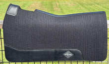 Load image into Gallery viewer, BLACK SADDLE PADS - NEW STOCK - PLAIN LEATHER