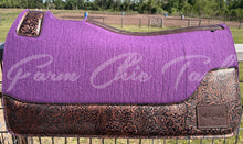 Load image into Gallery viewer, PURPLE SADDLE PADS - DESIGNER LEATHER