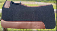 BLACK SADDLE PADS - BROWN LEATHER